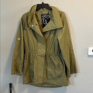 My ANORAK Olive Green Utility Anorak Rain Jacket